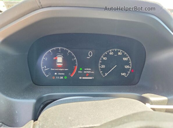 5FNRL6H67SB065524 2025 HONDA ODYSSEY Black ხელსაწყოთა პანელის ხედი