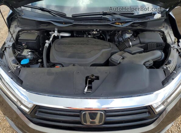 5FNRL6H68PB017084 2023 HONDA ODYSSEY Gray ძრავის განყოფილების ხედი