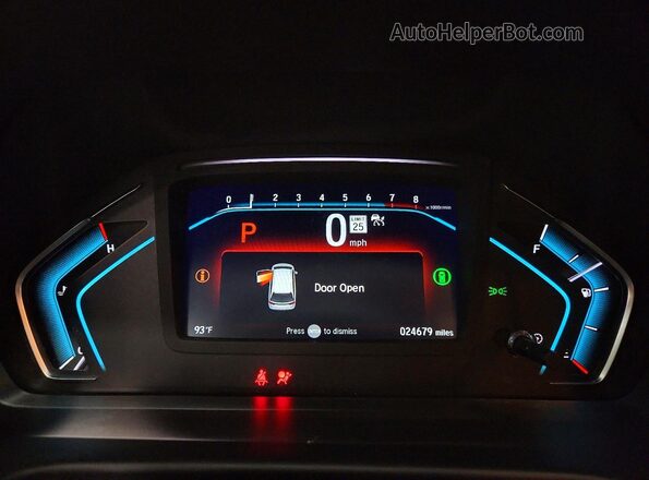 5FNRL6H68PB050537 2023 HONDA ODYSSEY Silver Vista del cuadro de instrumentos