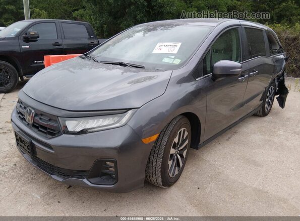 5FNRL6H68TB034266 2026 HONDA ODYSSEY Gray Առջևի ձախ երեք քառորդ տեսարան