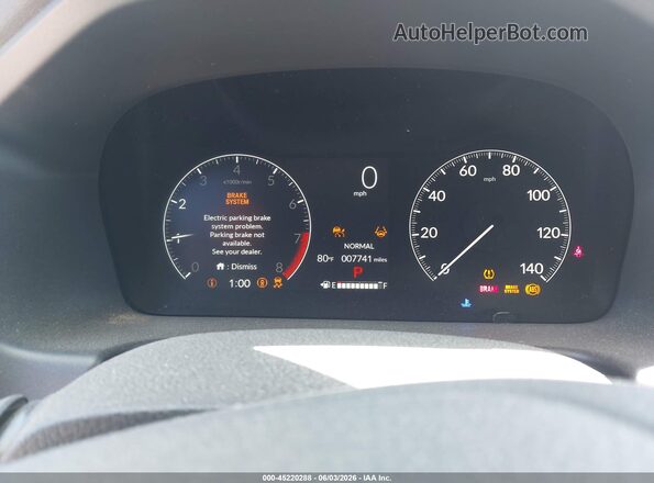 5FNRL6H6XSB069289 2025 HONDA ODYSSEY White Հետևի նստատեղերի տեսք