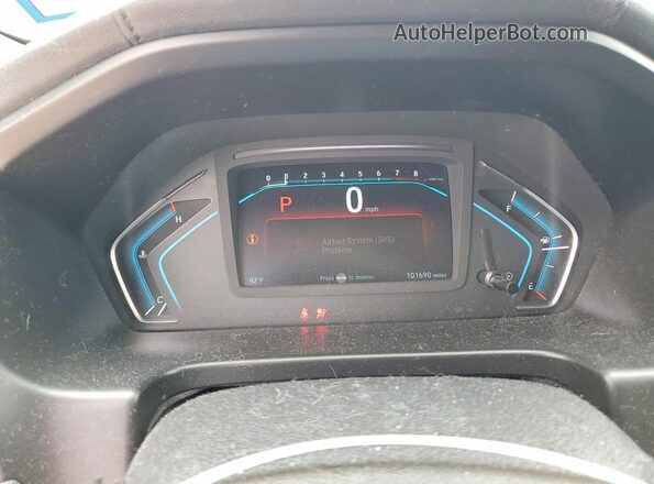 5FNRL6H70JB107345 2018 HONDA ODYSSEY Белый Вид щитка приборов