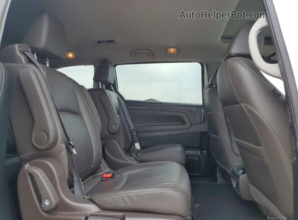 5FNRL6H70JB107345 2018 HONDA ODYSSEY Белый Вид задней части салона