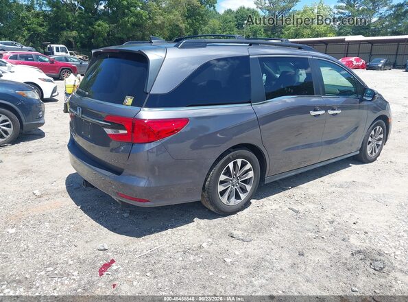 5FNRL6H70NB033043 2022 HONDA ODYSSEY Gray Rear right