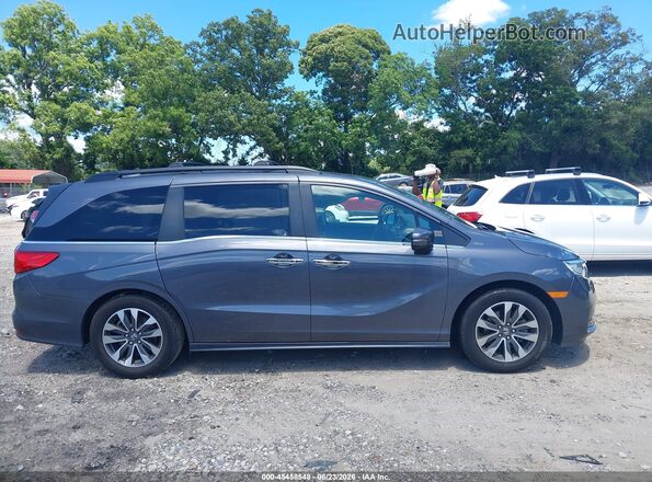 5FNRL6H70NB033043 2022 HONDA ODYSSEY Gray Rear interior view