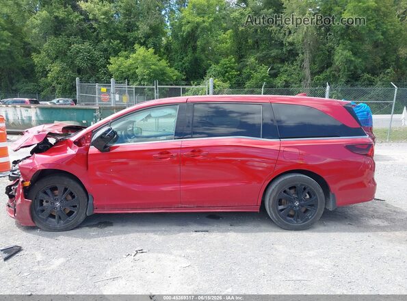 5FNRL6H70PB038326 2023 HONDA ODYSSEY Burgundy სალონის 360-გრადუსიანი ხედი