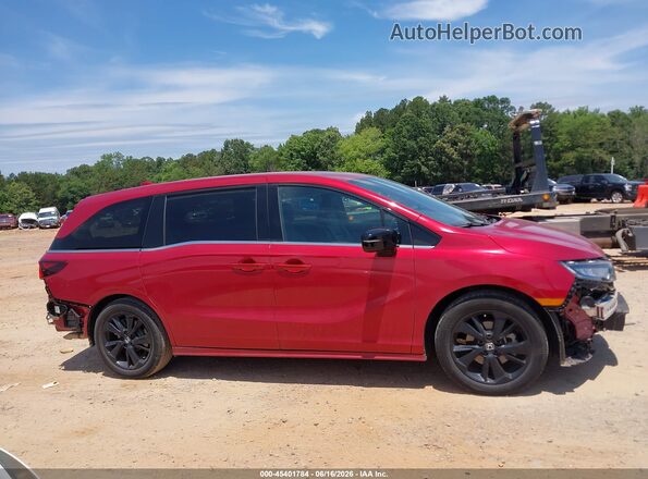 5FNRL6H70RB061950 2024 HONDA ODYSSEY Red Rear interior view