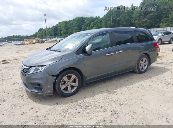 5FNRL6H71JB034387 2018 HONDA ODYSSEY Gray Front left