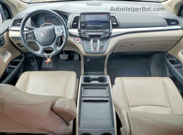 5FNRL6H71JB044384 2018 HONDA ODYSSEY Gray Dashboard view