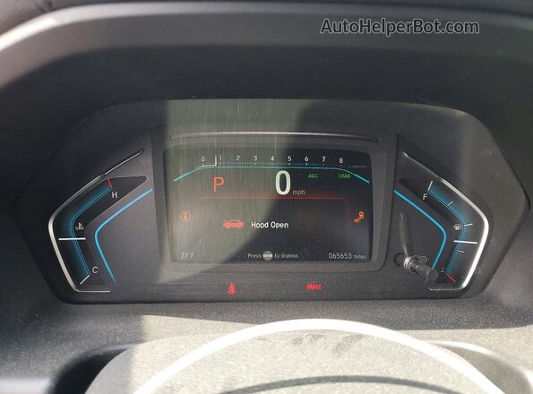 5FNRL6H71JB044384 2018 HONDA ODYSSEY Gray Instrument cluster view