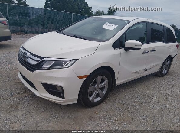 5FNRL6H71JB096307 2018 HONDA ODYSSEY White წინა მარცხენა ხედი სამი მეოთხედიდან