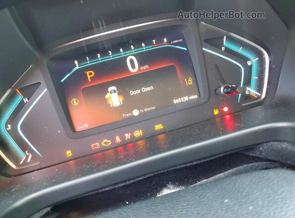 5FNRL6H71LB055663 2020 HONDA ODYSSEY Gray Instrument cluster view