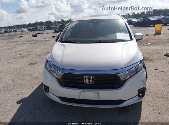 5FNRL6H71MB017058 2021 HONDA ODYSSEY White Widok zestawu wskaźników