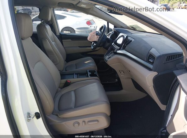 5FNRL6H71MB017058 2021 HONDA ODYSSEY White Widok wnętrza z przodu