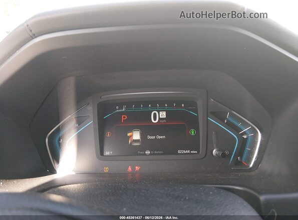 5FNRL6H71MB017058 2021 HONDA ODYSSEY White Widok tylnych siedzeń