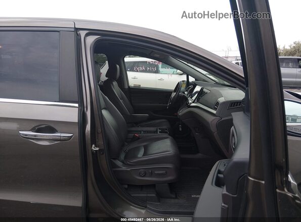 5FNRL6H71MB018646 2021 HONDA ODYSSEY Brown Widok wnętrza z przodu