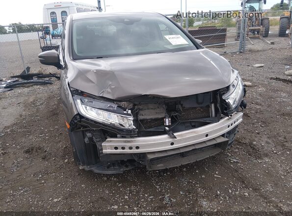 5FNRL6H71MB018646 2021 HONDA ODYSSEY Brown Widok z przodu