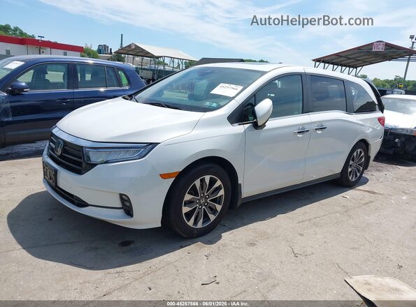5FNRL6H71MB032711 2021 HONDA ODYSSEY White Vista tres cuartos delantera izquierda
