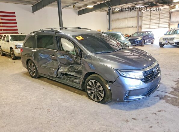 5FNRL6H71NB031866 2022 HONDA ODYSSEY Gray Передня права чверть