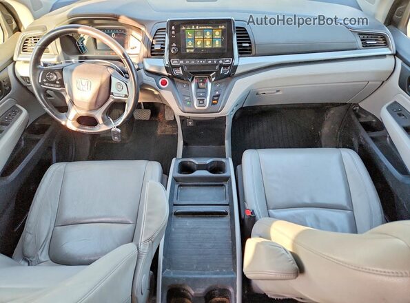5FNRL6H72JB029666 2018 HONDA ODYSSEY Charcoal Dashboard view