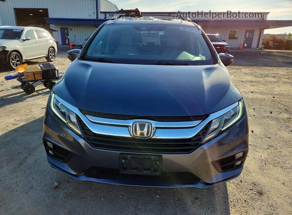 5FNRL6H72JB029666 2018 HONDA ODYSSEY Charcoal Front view