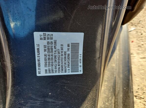 5FNRL6H72JB029666 2018 HONDA ODYSSEY Charcoal VIN sticker view