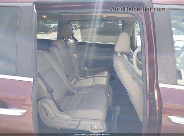5FNRL6H72JB034608 2018 HONDA ODYSSEY Burgundy VIN կոդի պիտակի տեսք