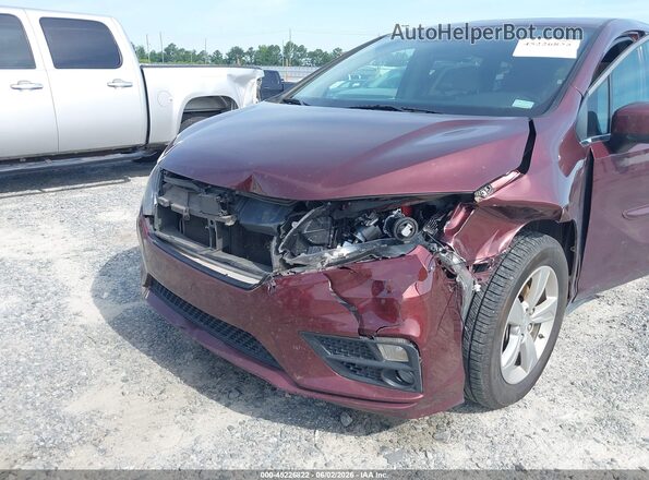 5FNRL6H72JB034608 2018 HONDA ODYSSEY Burgundy Դիմացի տեսք