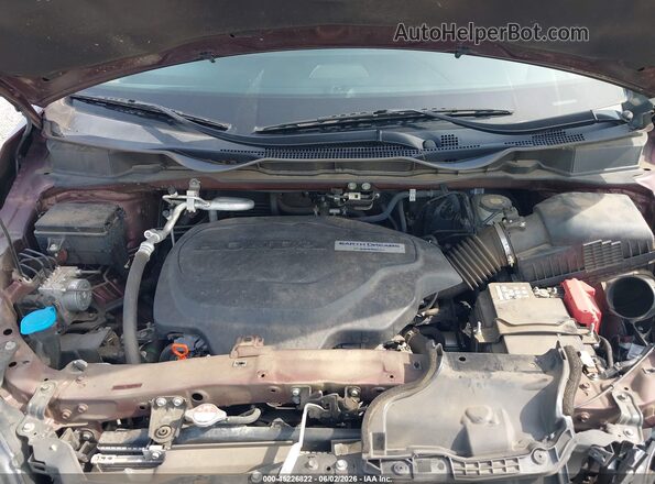 5FNRL6H72JB034608 2018 HONDA ODYSSEY Burgundy Հետևի տեսք