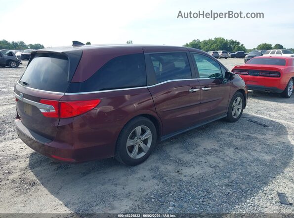 5FNRL6H72JB034608 2018 HONDA ODYSSEY Burgundy Հետևի աջ