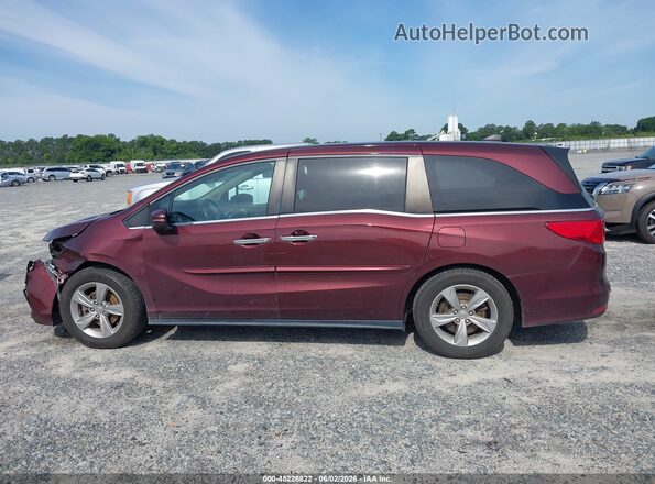 5FNRL6H72JB034608 2018 HONDA ODYSSEY Burgundy Սալոնի 360 աստիճան տեսք
