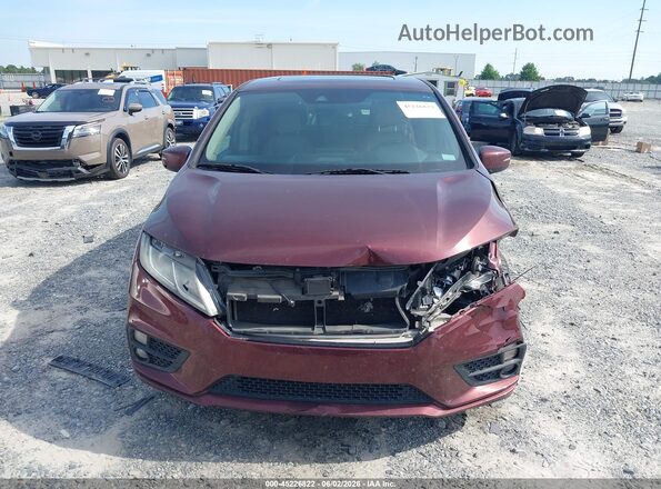 5FNRL6H72JB034608 2018 HONDA ODYSSEY Burgundy Սարքավորումների վահանակի տեսք