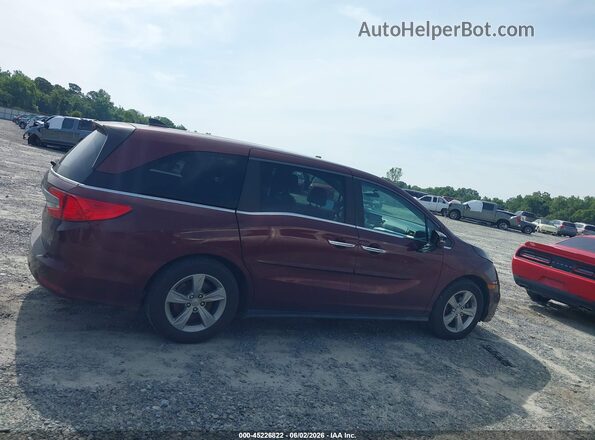 5FNRL6H72JB034608 2018 HONDA ODYSSEY Burgundy Սալոնի հետևի տեսք