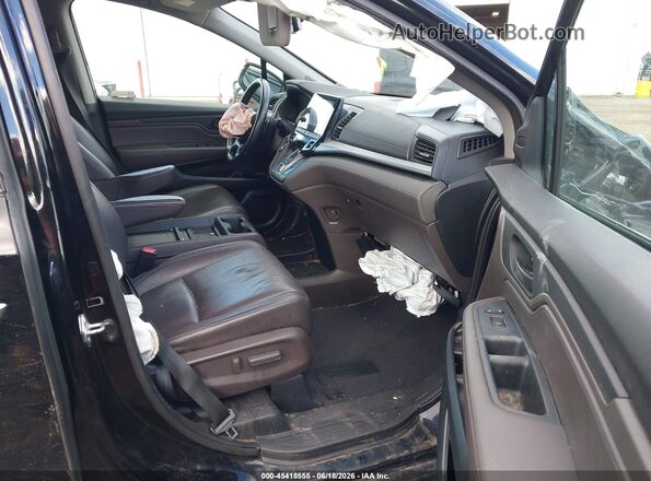 5FNRL6H72JB082660 2018 HONDA ODYSSEY Черный Вид салона спереди