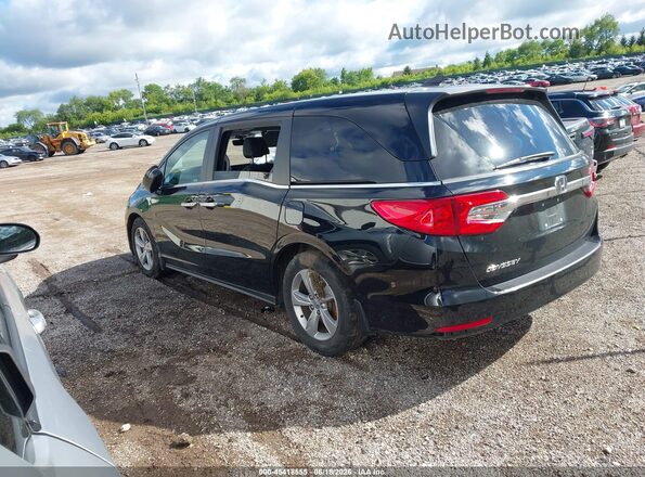 5FNRL6H72JB082660 2018 HONDA ODYSSEY Черный Задняя левая четверть