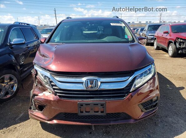 5FNRL6H72KB009287 2019 HONDA ODYSSEY Maroon წინა ხედი