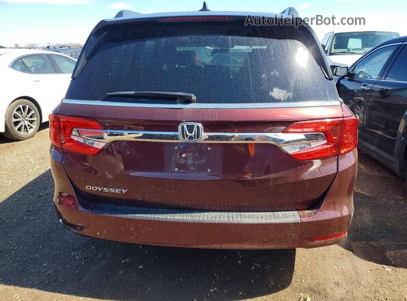 5FNRL6H72KB009287 2019 HONDA ODYSSEY Maroon უკანა ხედი