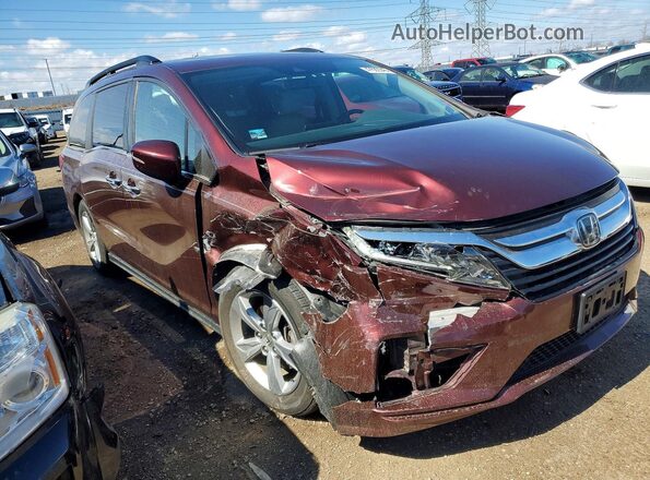 5FNRL6H72KB009287 2019 HONDA ODYSSEY Maroon წინა მარჯვენა