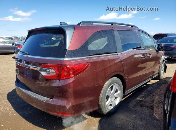 5FNRL6H72KB009287 2019 HONDA ODYSSEY Maroon უკანა მარჯვენა