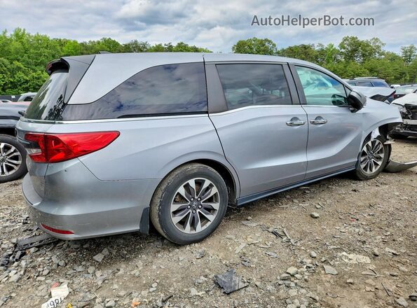 5FNRL6H72MB028991 2021 HONDA ODYSSEY Silver Trasero derecho