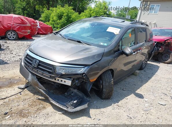 5FNRL6H72NB010251 2022 HONDA ODYSSEY Gray Front left