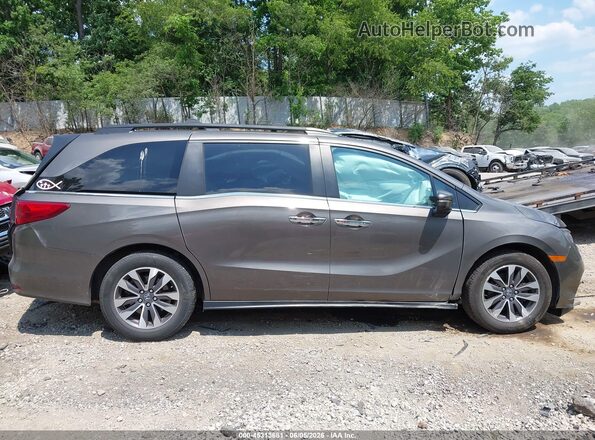 5FNRL6H72NB010251 2022 HONDA ODYSSEY Gray Rear interior view