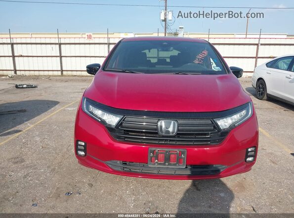 5FNRL6H72PB071487 2023 HONDA ODYSSEY Красный Вид щитка приборов