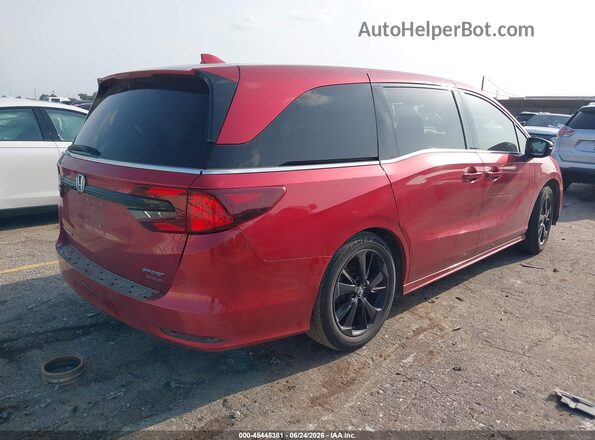 5FNRL6H72PB071487 2023 HONDA ODYSSEY Красный Задняя правая четверть