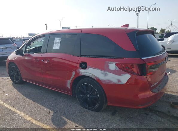 5FNRL6H72PB071487 2023 HONDA ODYSSEY Красный Панорамный вид салона 360°