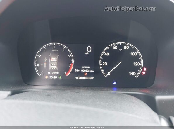 5FNRL6H72SB056187 2025 HONDA ODYSSEY White Widok tylnych siedzeń
