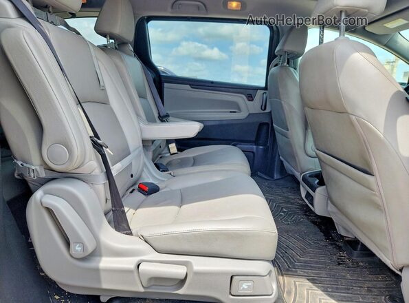 5FNRL6H73JB051501 2018 HONDA ODYSSEY Gray უკანა სალონის ხედი