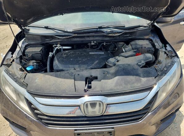 5FNRL6H73JB051501 2018 HONDA ODYSSEY Gray ძრავის განყოფილების ხედი