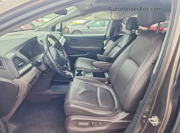 5FNRL6H73JB097717 2018 HONDA ODYSSEY Gray Widok wnętrza z przodu