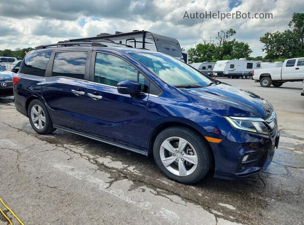 5FNRL6H73KB044310 2019 HONDA ODYSSEY Blue Front right